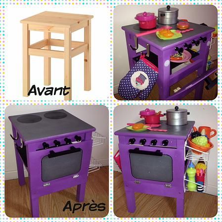 Fabriquer une cuisine pour enfant sous une etoile Cuisine table de Créatif Fabrication